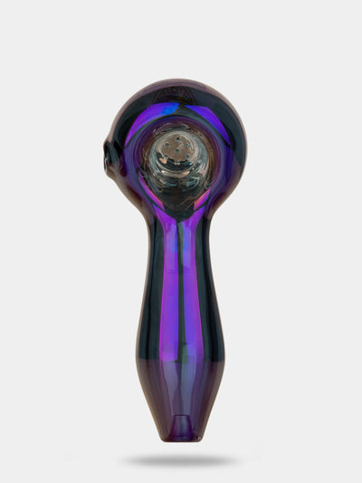 Red Eye Glass Solid Colour Glass Hand Pipe w/ Built-In – Mary Jane's  Headquarters